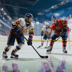 Хоккейный матч "Шанхай Дрэгонс - СКА"