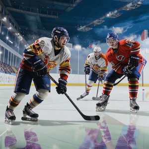 Хоккейный матч "Шанхай Дрэгонс - Лада"