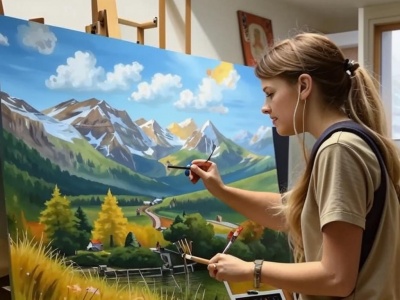 Фото Арт-вечеринка Artvibes Рисуем акрилом на холсте