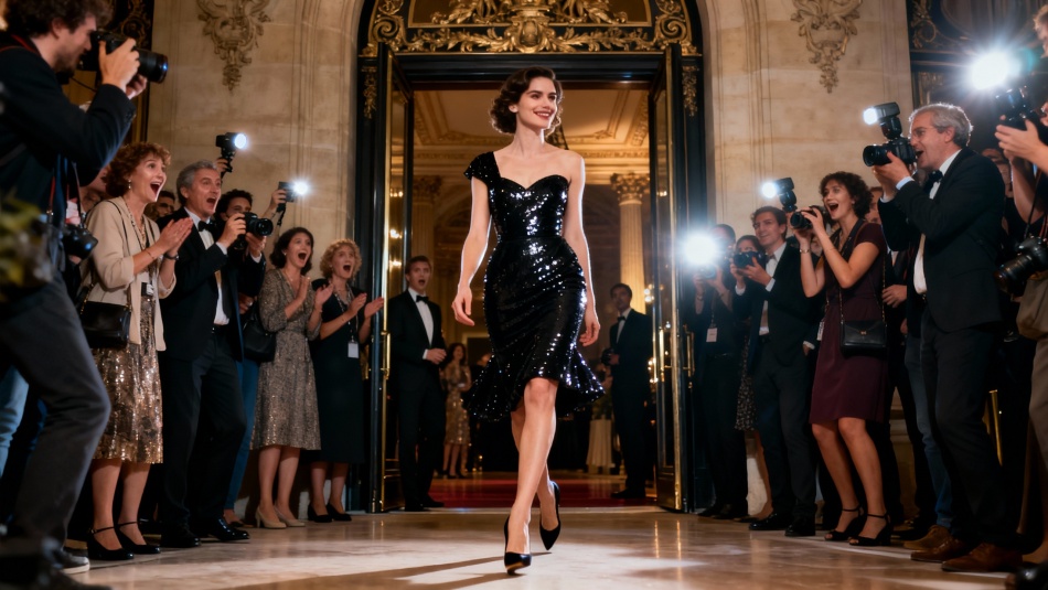 Парижские модницы отказались от маленьких черных платьев ради роскошной бахромы