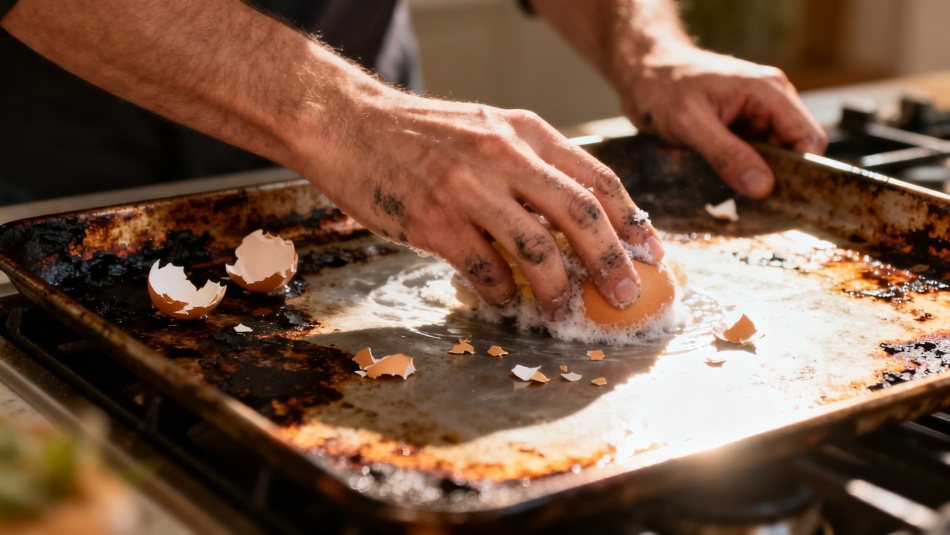 Яичная скорлупа вместо химии: как очистить противень без царапин и вреда