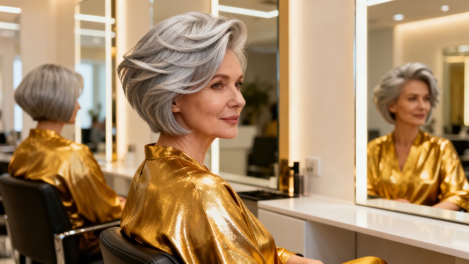 Пять актуальных вариантов боба для седых волос: как выбрать свой стиль