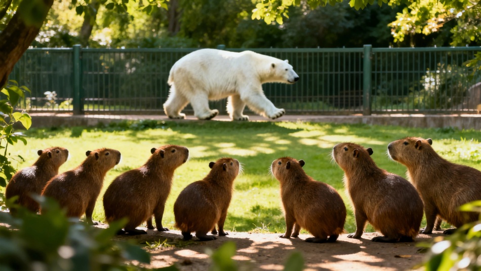 Зоопарк Токусима предложил обменять капибар на белого медведя из России