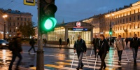 В Петербурге большинство светофоров оснащено звуковыми устройствами для пешеходов