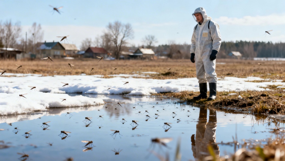 Снежная зима не вызовет всплеска численности комаров в Центральной России