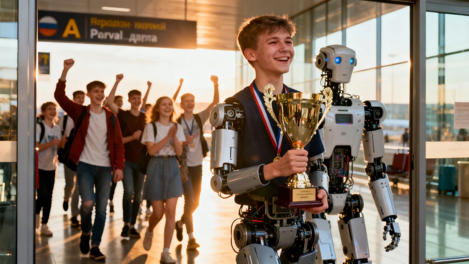 Петербургские лицеисты вновь стали чемпионами по робототехнике в Италии