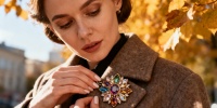 Винтажные броши снова в центре внимания: тренды осени-зимы 2026/27