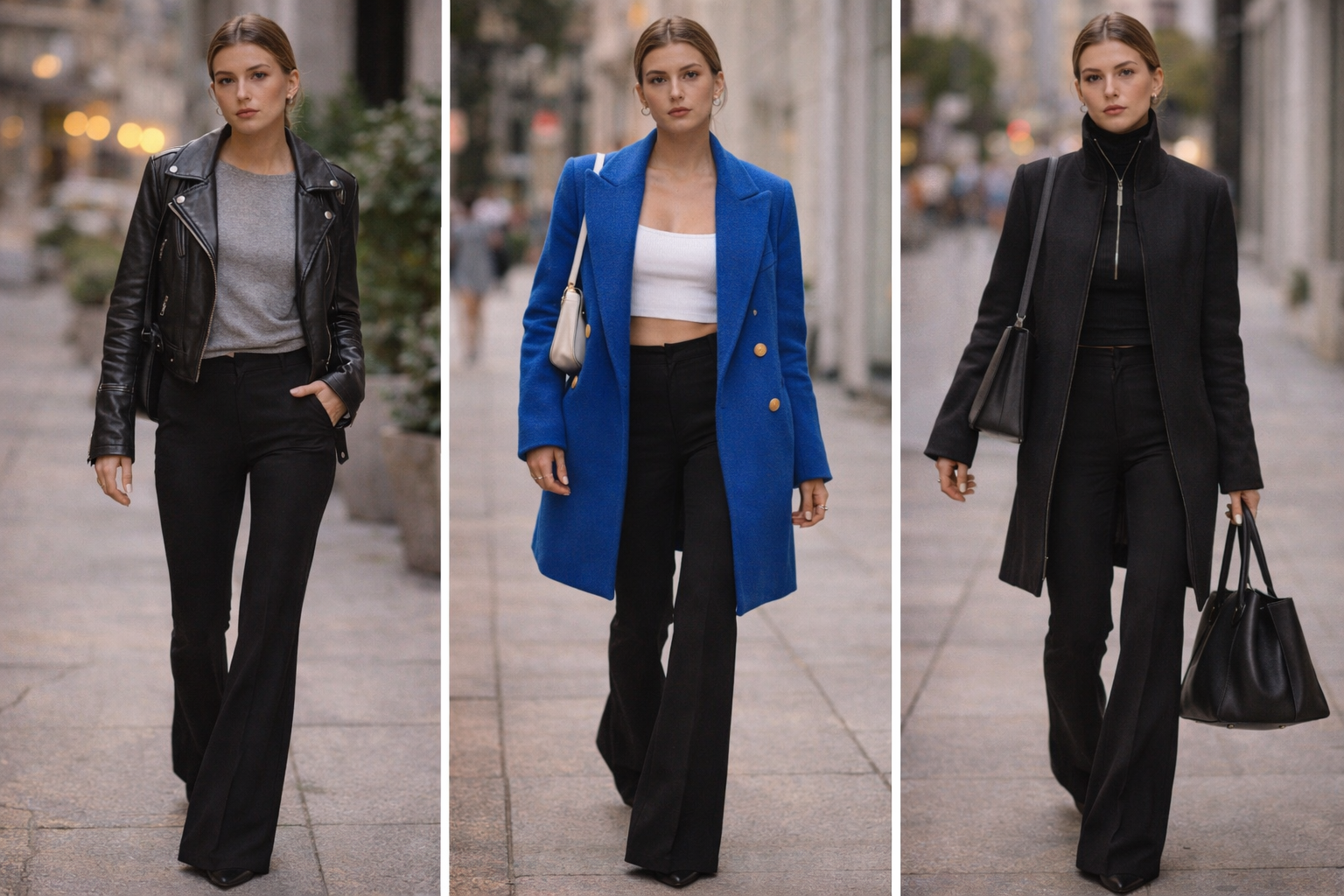 образы с джинсами клеш